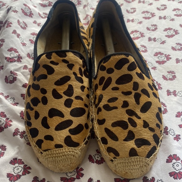 Soludos Original Leopard Espadrille Flat Shoes Size 9 - Picture 3 of 10